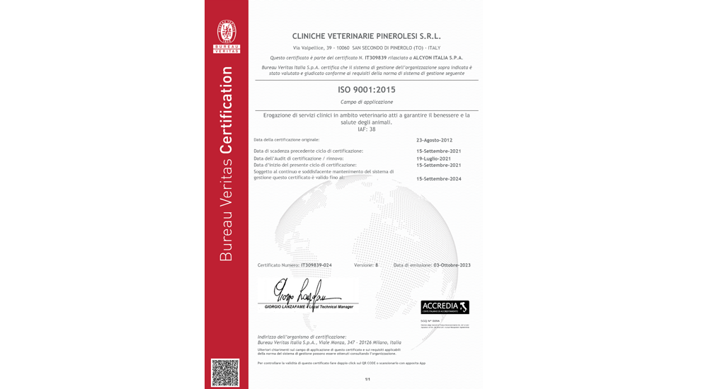 Certificazione ISO 2023
